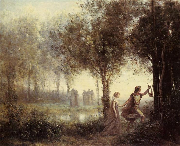 Orpheus vede Eurídice z podsvětí - 1861