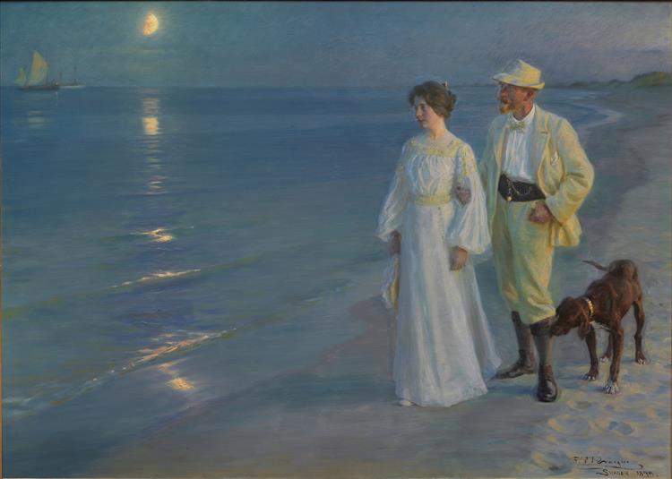 Summer afternoon at Skagen Beach - 1899,