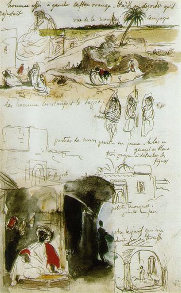 Página Del Cuaderno Marroquí - 1832