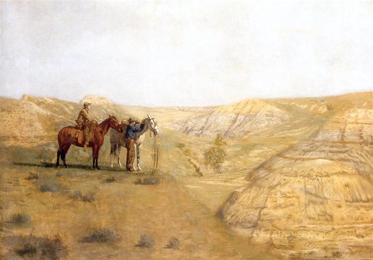 Pintando Vaqueros En Las Malas Tierras - 1888