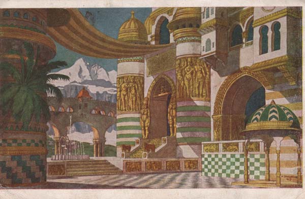 Palacio De Chernomor. Bocetos De Escenografía Para Ruslan Y Ludmilla De Mikhail Glinka - 1900