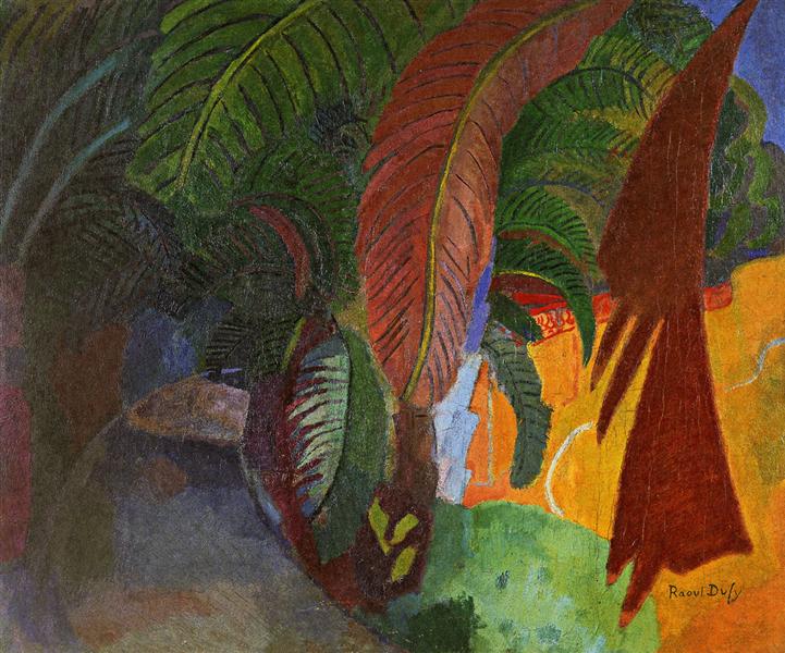 Palmiers en martigues (hommage à Gauguin) - 1910