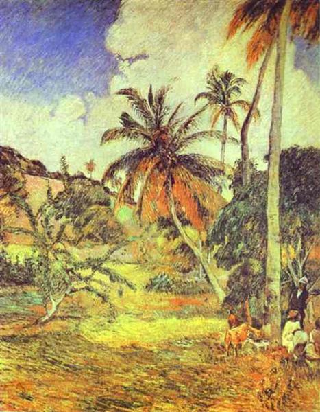 Palm trees in Martinique - 1887