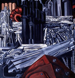 Panel 14. The Machine - The Epic of American Civilization - 1934