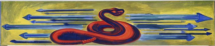 Panel 2. Snakes and Spears - The Epic of American Civilization - 1934