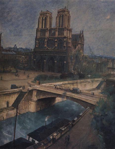 Paříž.NOTRE -DAME - 1924