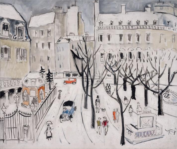 Cena de neve de Paris - 1926