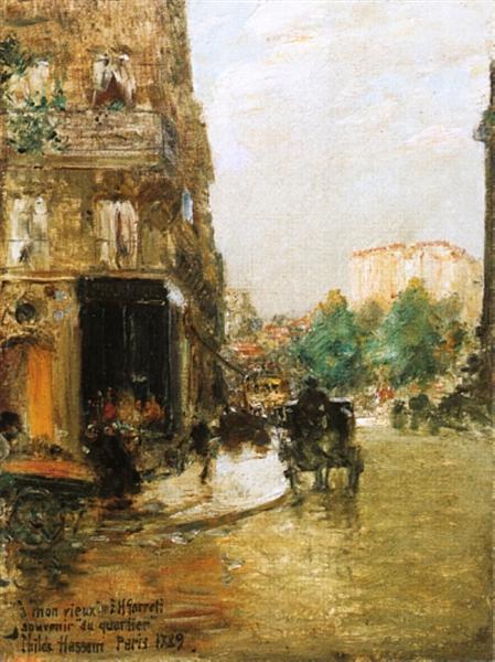 Cena da rua de Paris - 1889