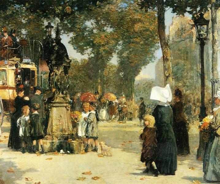 Escena Callejera De París - 1887