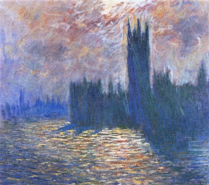 Parlamento - Reflections on Thames - 1905