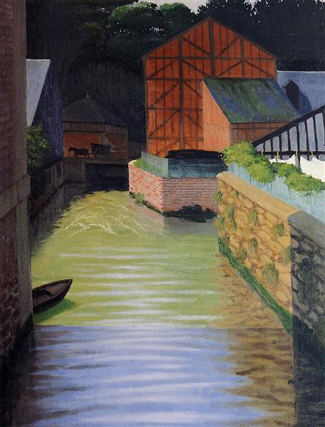 En del af byen Pont Audemer - 1922