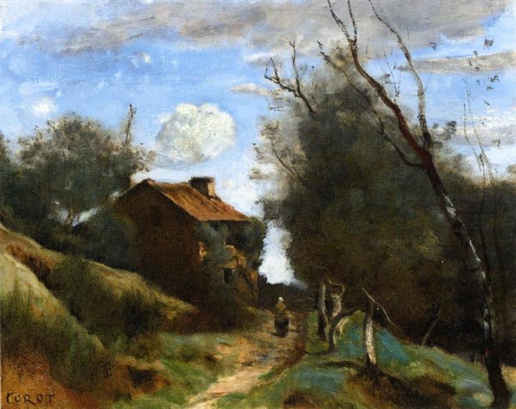 Strada per una casa sul campo - 1864