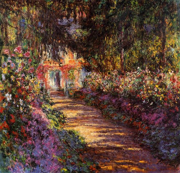 Weg im Gartengarten in Giverny - 1902