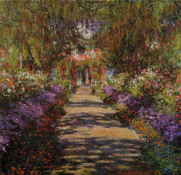 Maneira no jardim do governo em Giverny - 1901