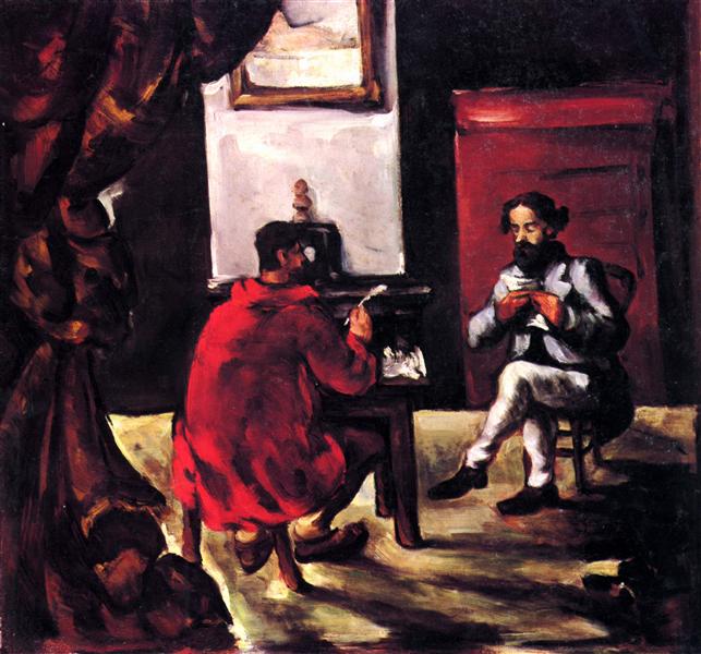 Paul Alexis reading at Zola's house - 1870