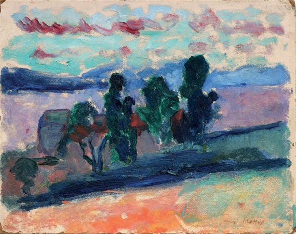 Landscape of Saint Tropez at Twilight 1904 