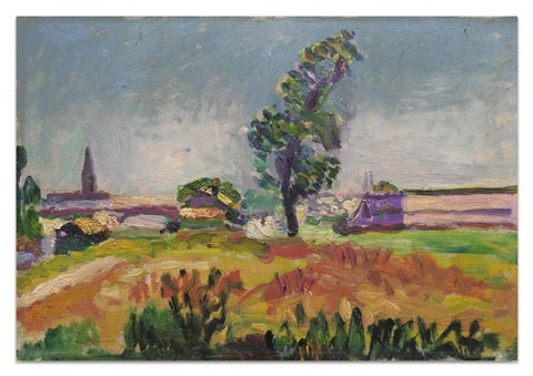 Paysage de l'environnement de Toulouse, le pont des dames 1898