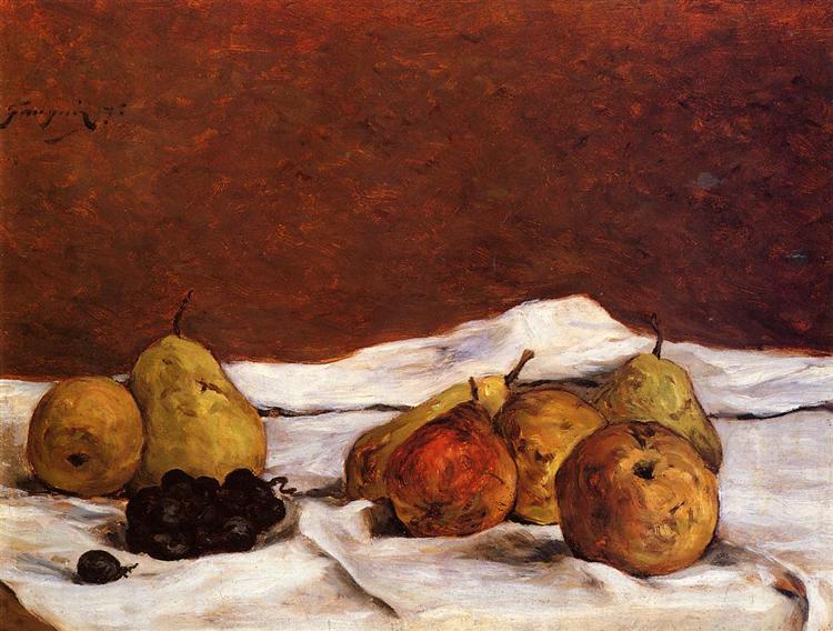 Poires et raisins - 1875