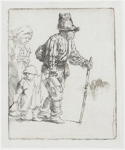 Boerenfamilie in de Vagabond - 1652