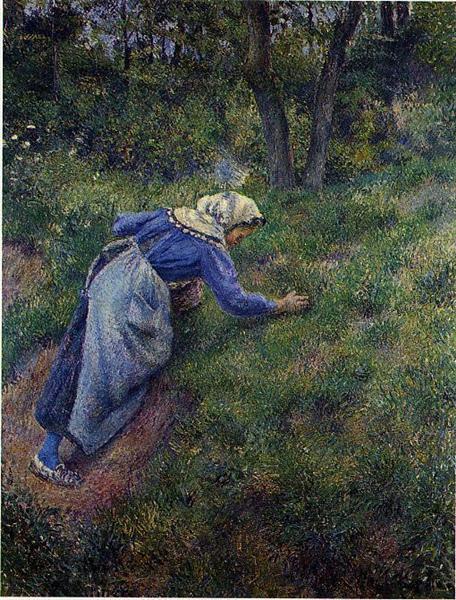 Campesino Collecting Grass - 1881