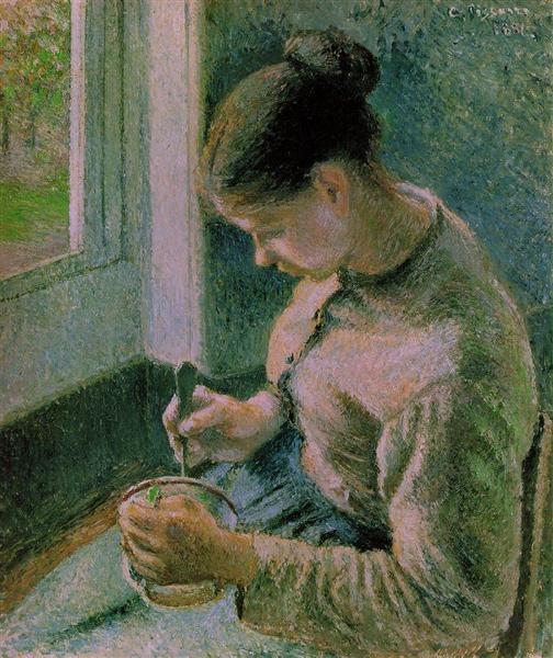 Peasant Woman Drinking Coffee - 1881