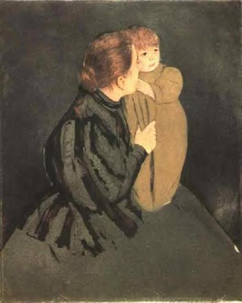 Madre Campesina Y Niño - 1894