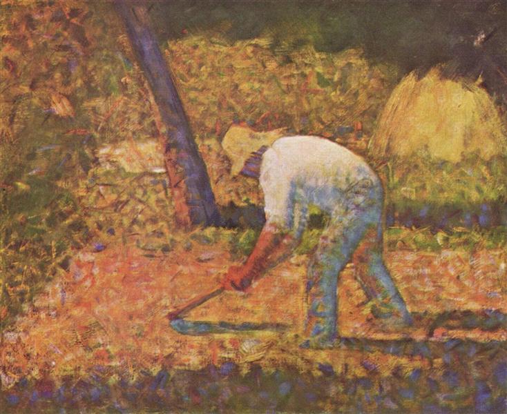 Campesino with hoe - 1882