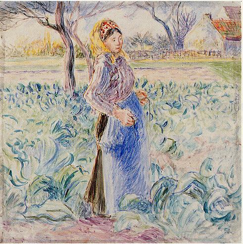 Peasant Woman in a Cabbage Patch - 1885