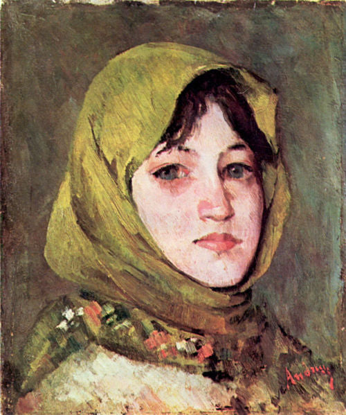 Peasant woman with green handkerchief