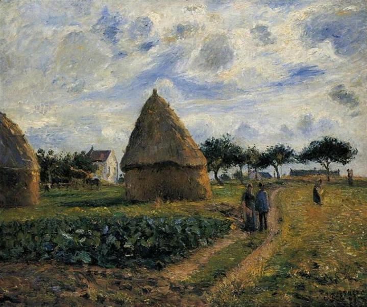 Peasants and lots of hay - 1878