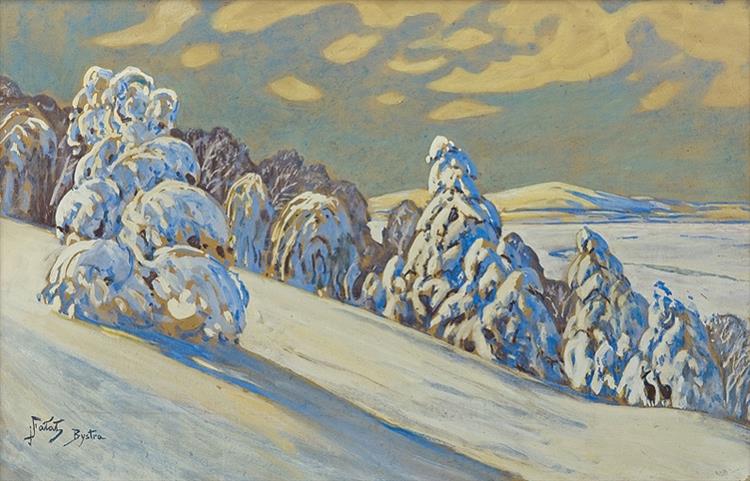 Paysage d'hiver de Bystra