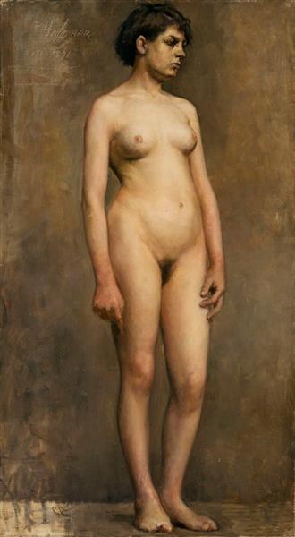 Naked female model