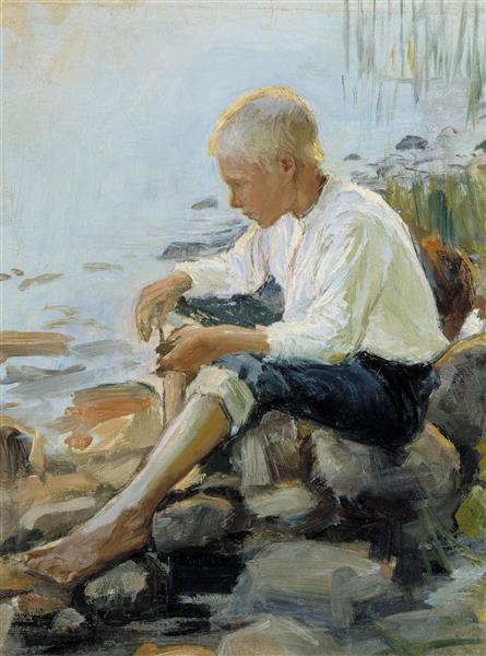 Boy on the shore