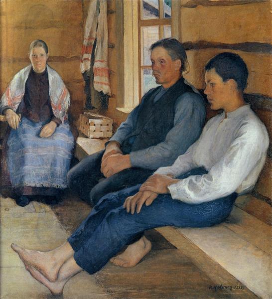 Dimanche à la cabine Crofter - 1894