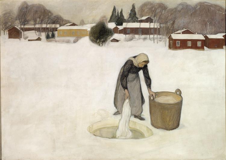 Lavado Sobre El Hielo - 1900