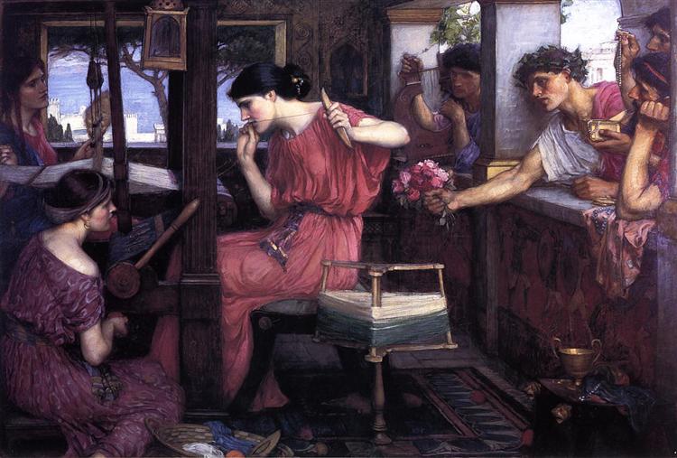 Penelope and the suitors - 1912