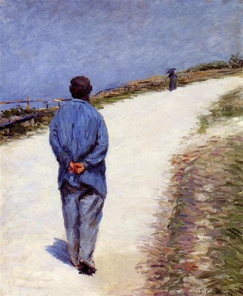 Pere Magloire sul percorso di Saint -clair - ETRETAT - 1884