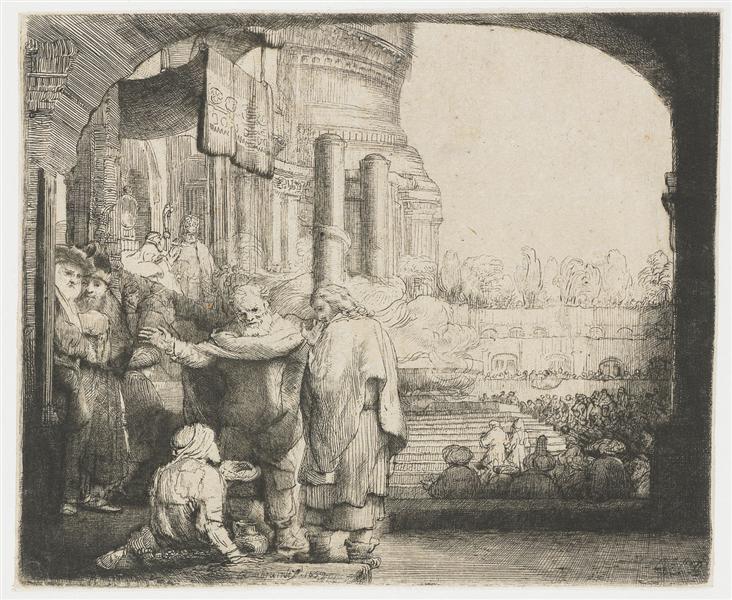 Peter and John Healing the Lame Man at the Temple Gate - 1659