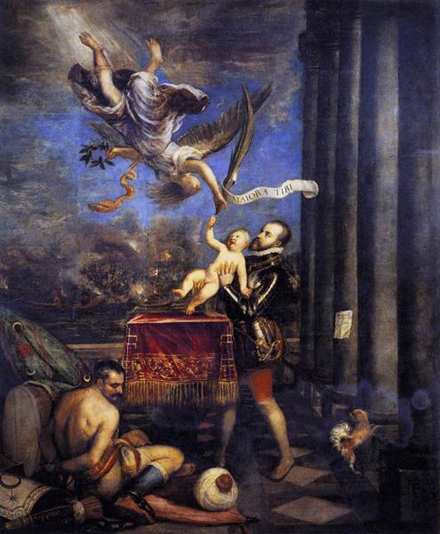 Filipe Ii oferecendo a vitória a Dom Fernando - 1570