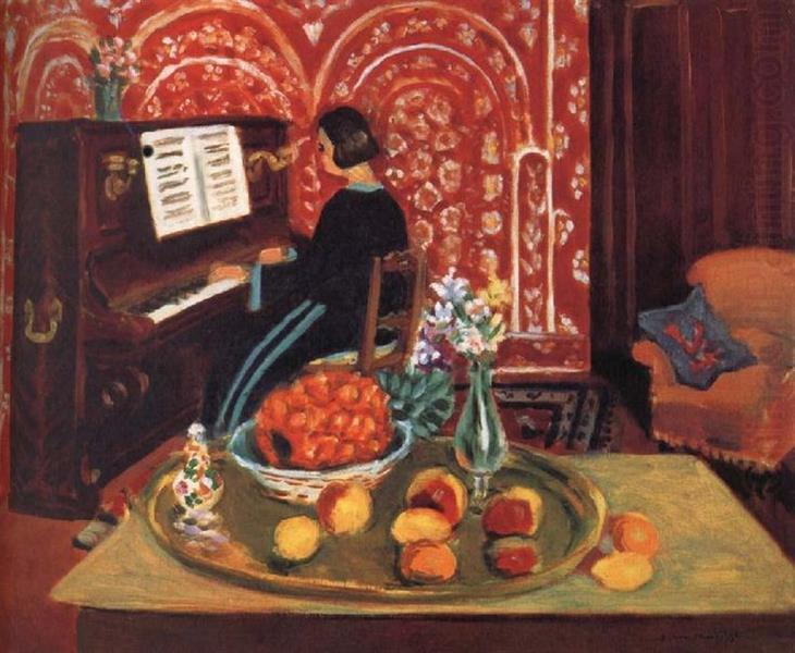 Pianist and Still Life 1924 