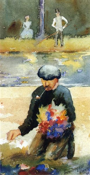 Collecting Flowers - 1891