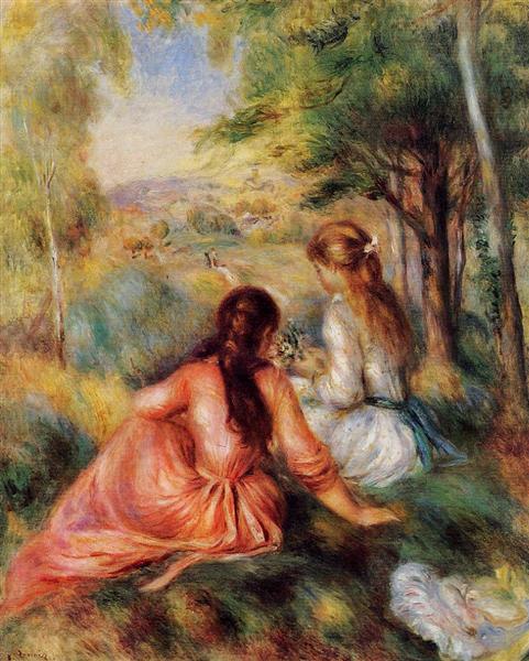 Recogiendo Flores (En El Campo) - 1890