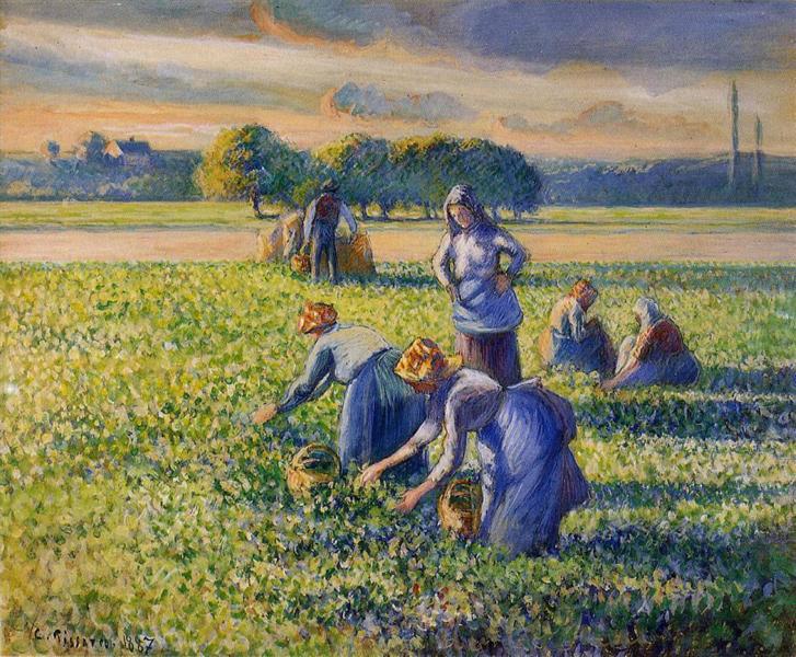 Picking Peas - 1887