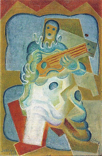 Pierrot Playing the Guitar - 1923 