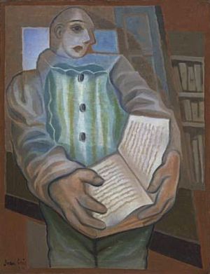 Pierrot Con Libro - 1924