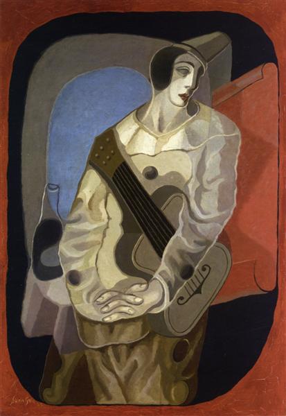 Pierrot Con Guitarra - 1925