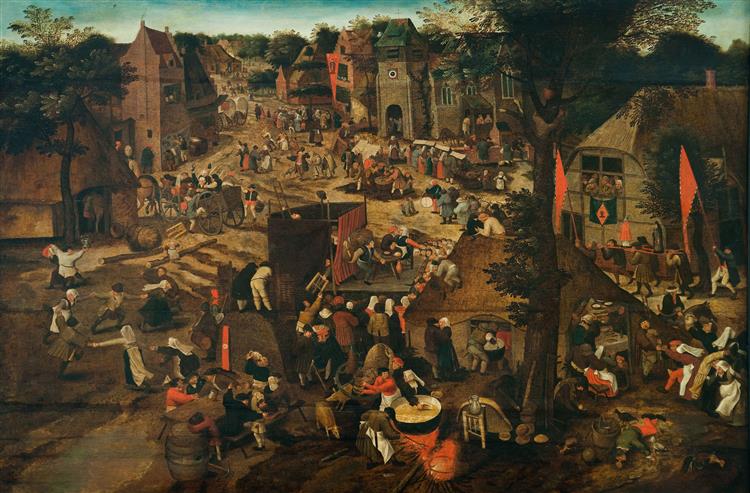 Una fiera della città (festa in onore di San Huberto e San Antonio)