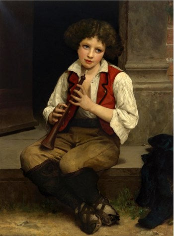 Italiaanse flutist - 1874