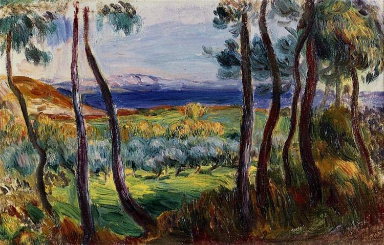 Pinos w pobliżu Cagnes - 1910