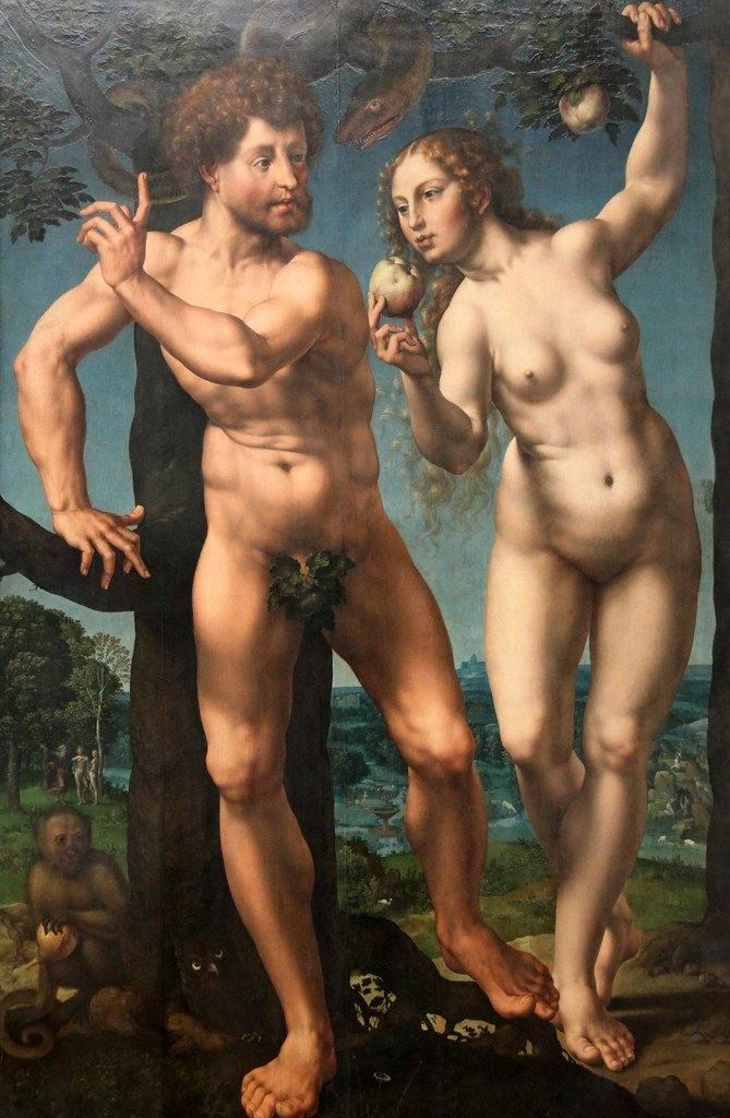 pintura Adán Y Eva - Jan Gossaert